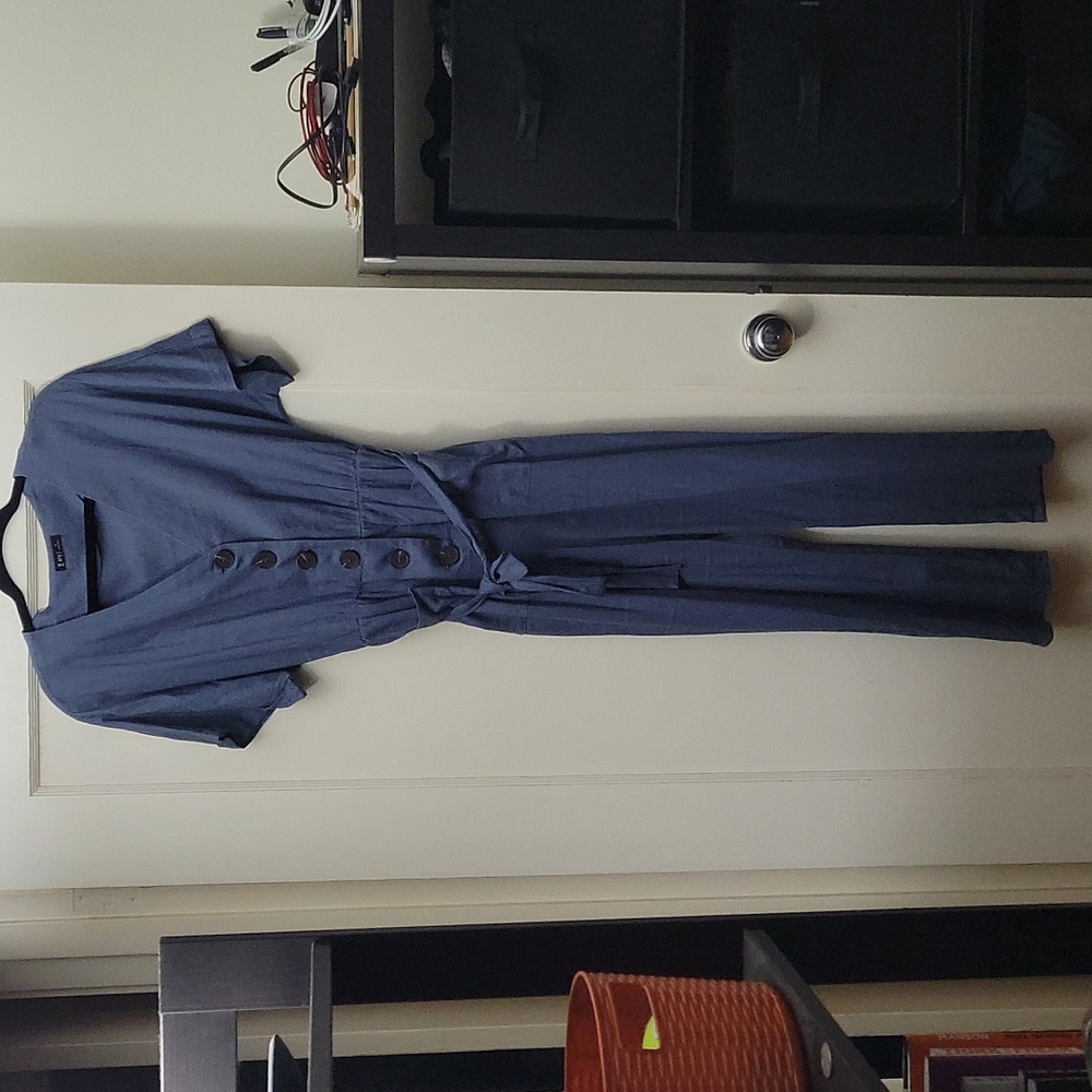 Blue jumpsuit